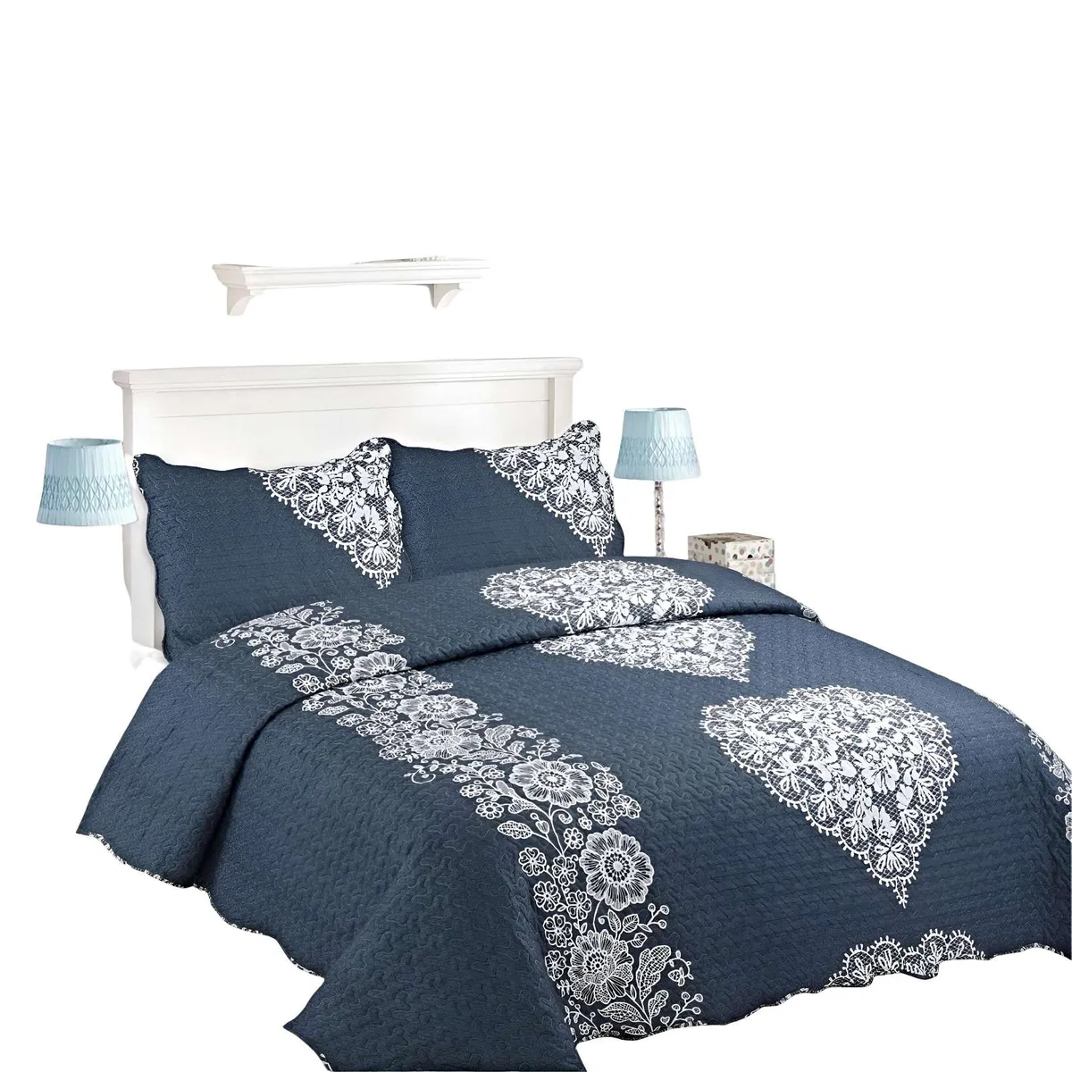 GENERICO - CUBRECAMA QUILT DE VERANO KING-SUPER KING