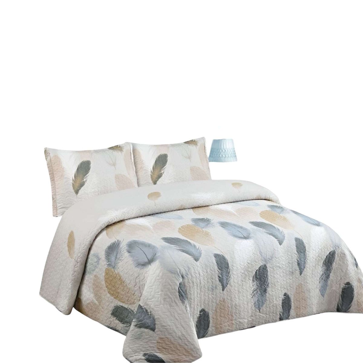 GENERICO - COBERTOR COLCHA QUILT VERANO 2 PLAZAS