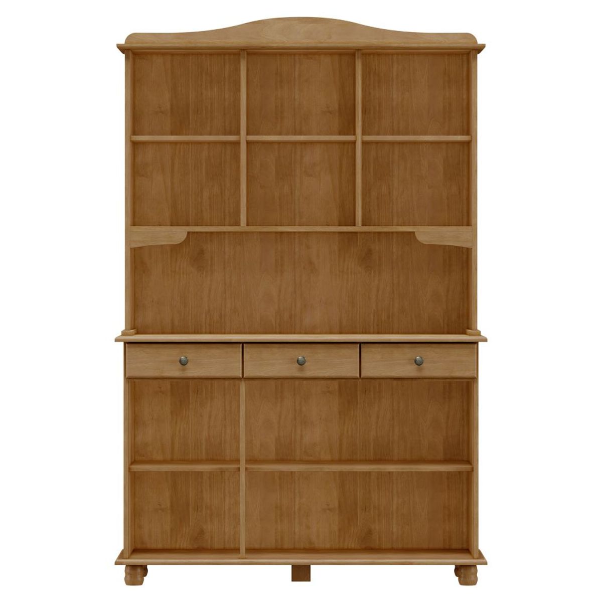 ROCA - Vitrina Santa Fé 5 Puertas + 3 Cajones Nogal