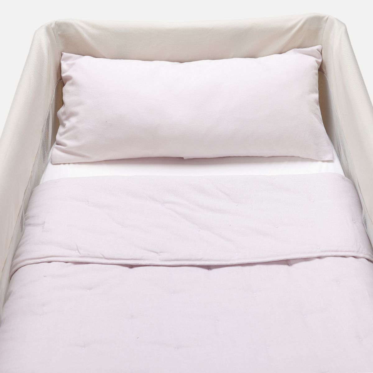 BABYROSEN - Cubrecama Pack And Play Lino Rosa