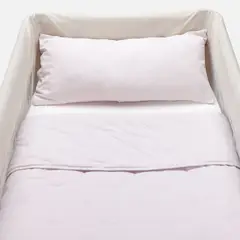 BABYROSEN - Cubrecama Pack And Play Lino Rosa