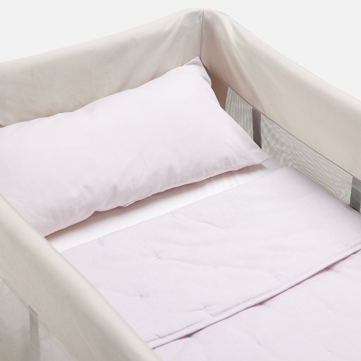 BABYROSEN - Cubrecama Pack And Play Lino Rosa