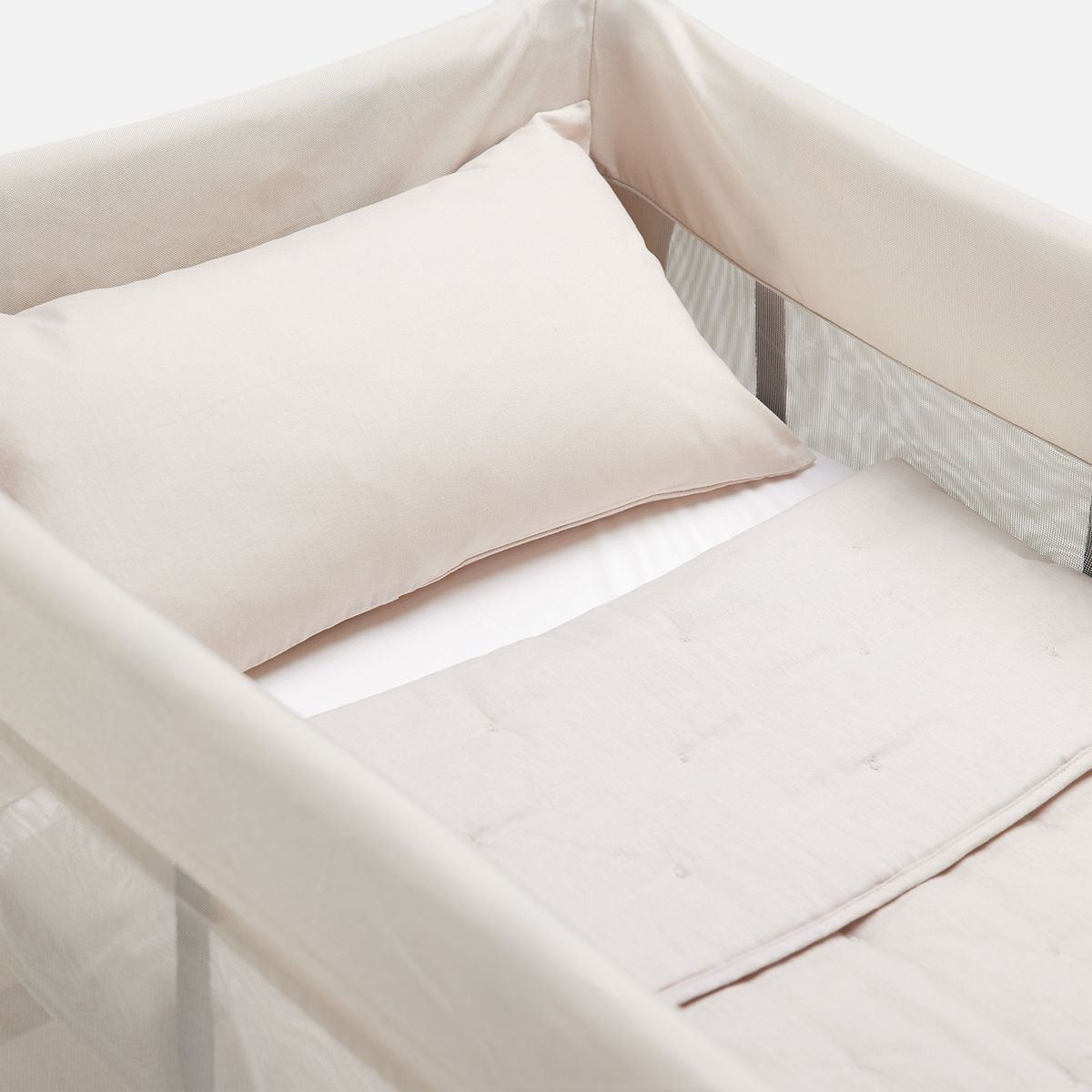 BABYROSEN - Cubrecama Pack And Play Lino Beige