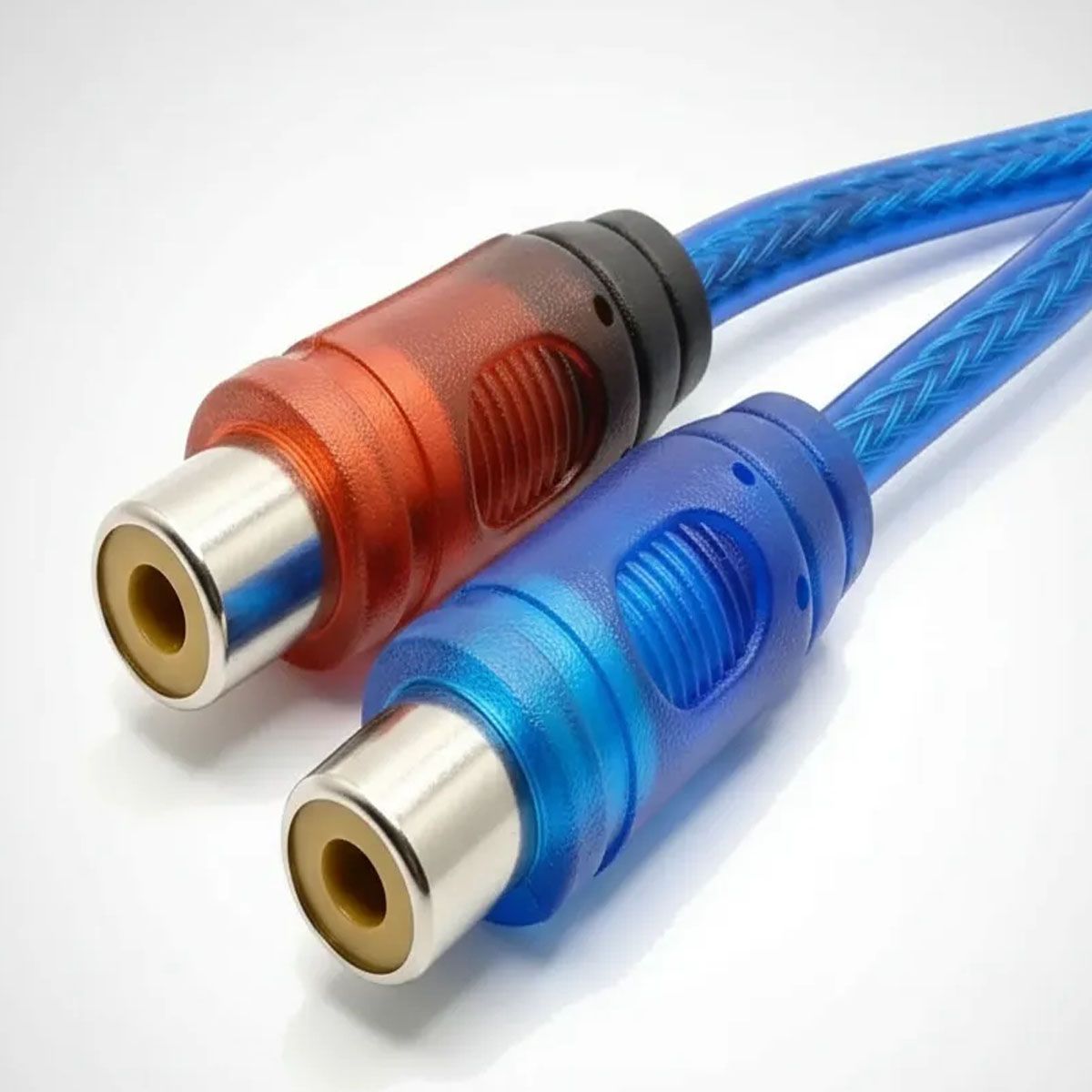 GENERICO - ADAPTADOR DE AUDIO RCA MACHO A 2 RCA HEMBRA