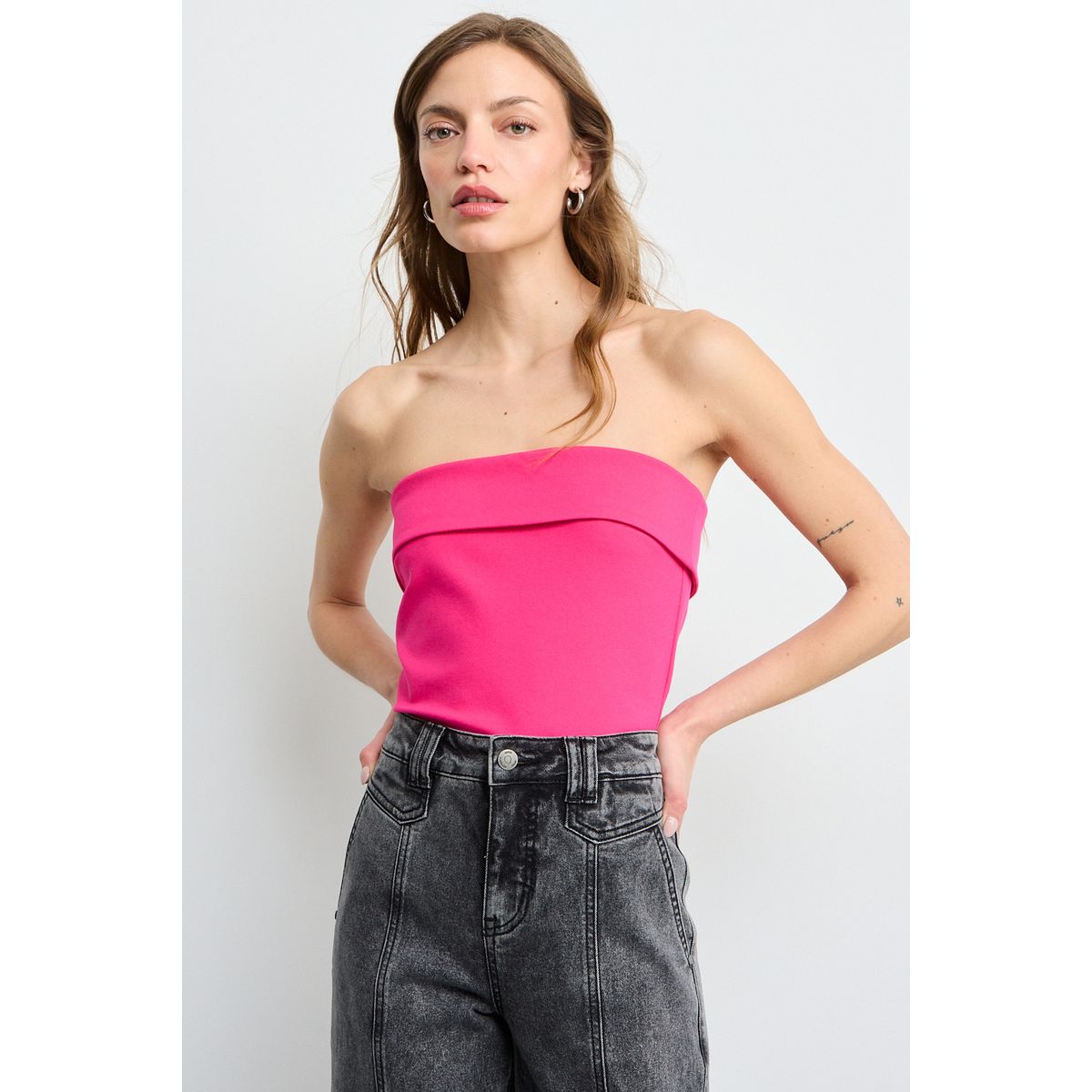 IO - Polera Sin Mangas Mujer Fucsia Io