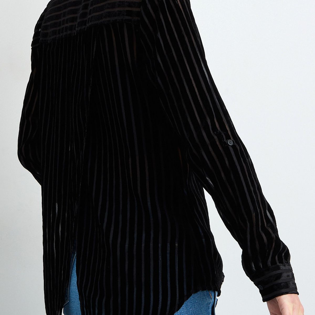 IO - Blusa Manga Larga Negro Mujer Io