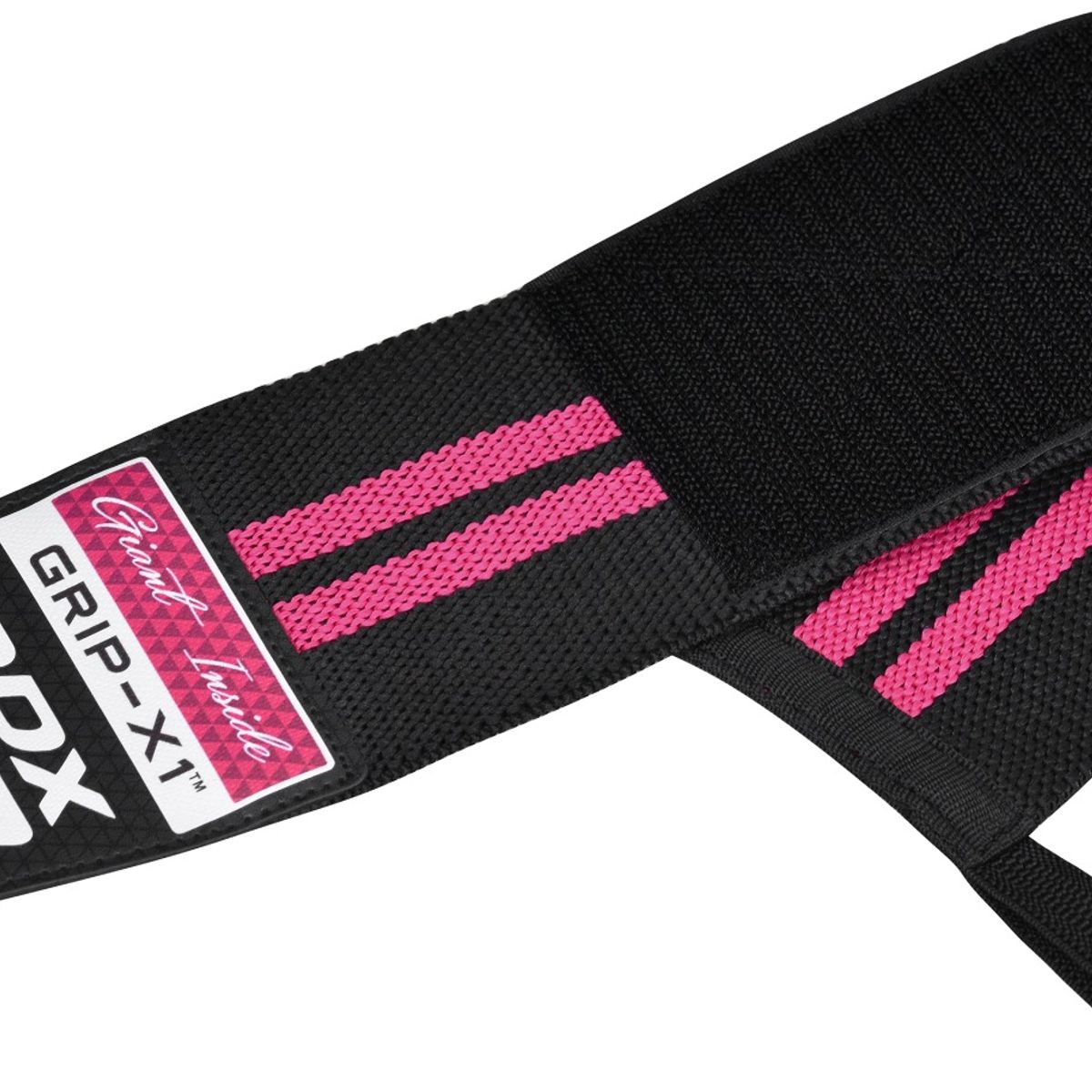 RDX - Muñequera Elasticada Para Powerlifting Rdx Pro Rosada