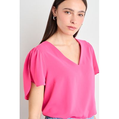 Imagen 2 del producto Blusas Manga Corta Mujer Fucsia