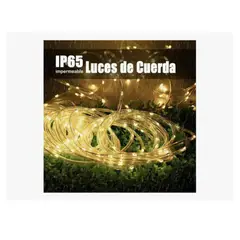 GENERICO - Manguera Tubo Luz Led Solar Tubo Flexible 10 Metros Navidad