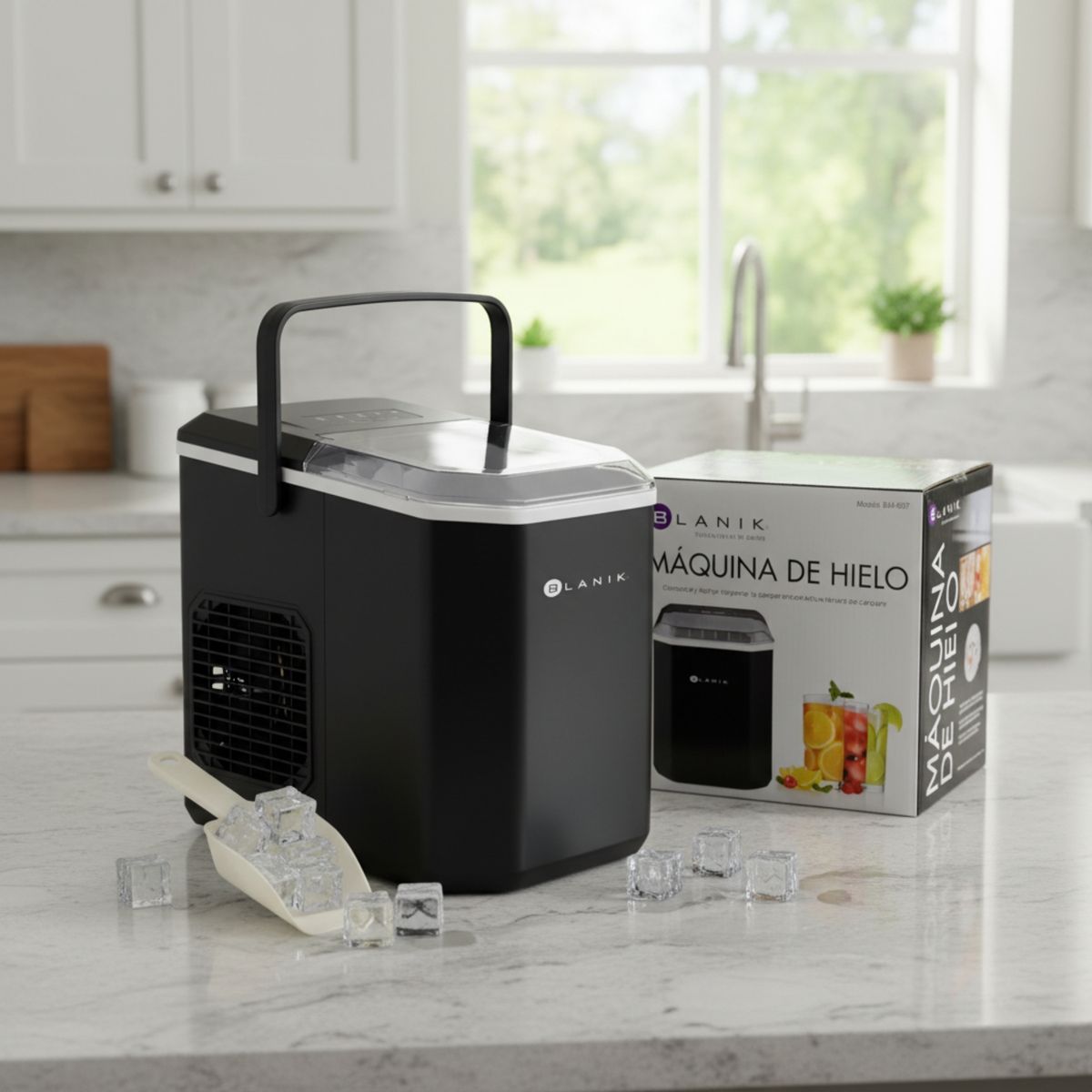 BLANIK - Maquina De Hielo Blanik Bmh097 13l Automática Transportable