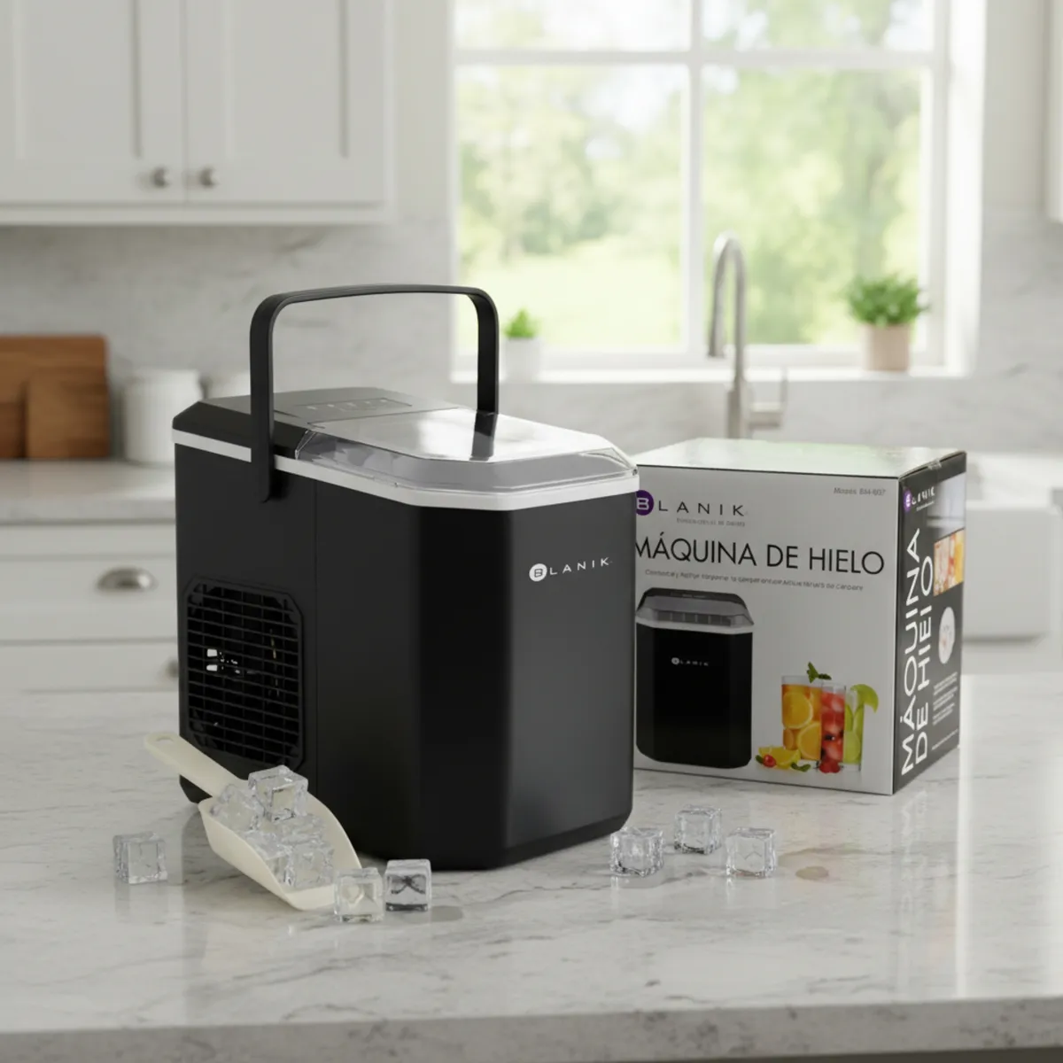 BLANIK - Maquina De Hielo Blanik Bmh097 13l Automática Transportable