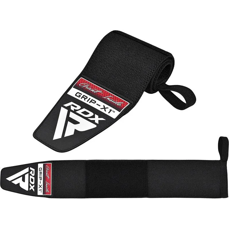 RDX - Muñequera Elasticada Para Powerlifting Rdx Pro Negra