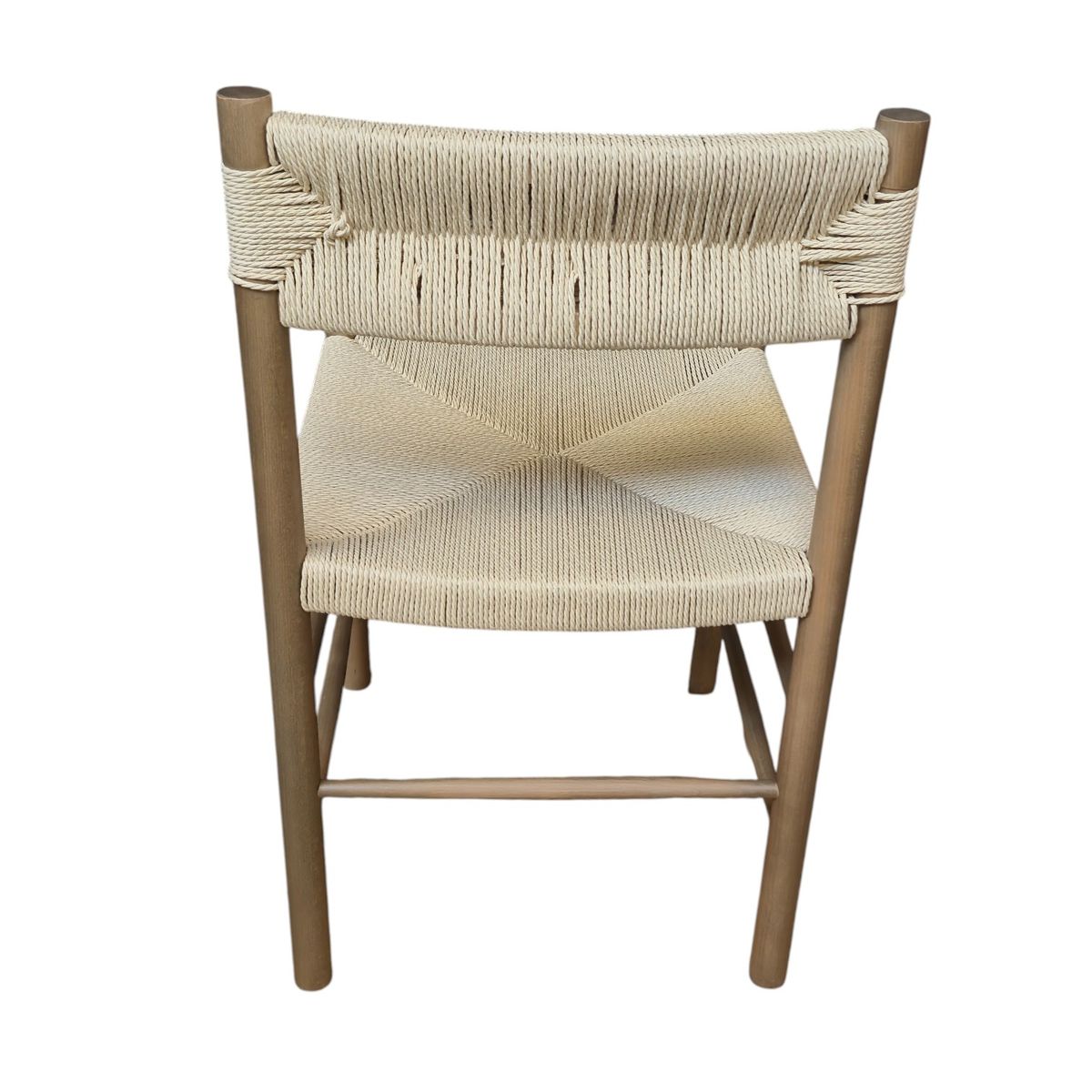 GENERICO - Pack 4 Sillas Madera Comedor Cuerda Trenzada LF9-86