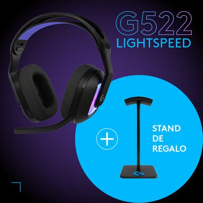 Imagen 2 del producto Audifonos Gamer G G522 Lightspeed Negro Negro