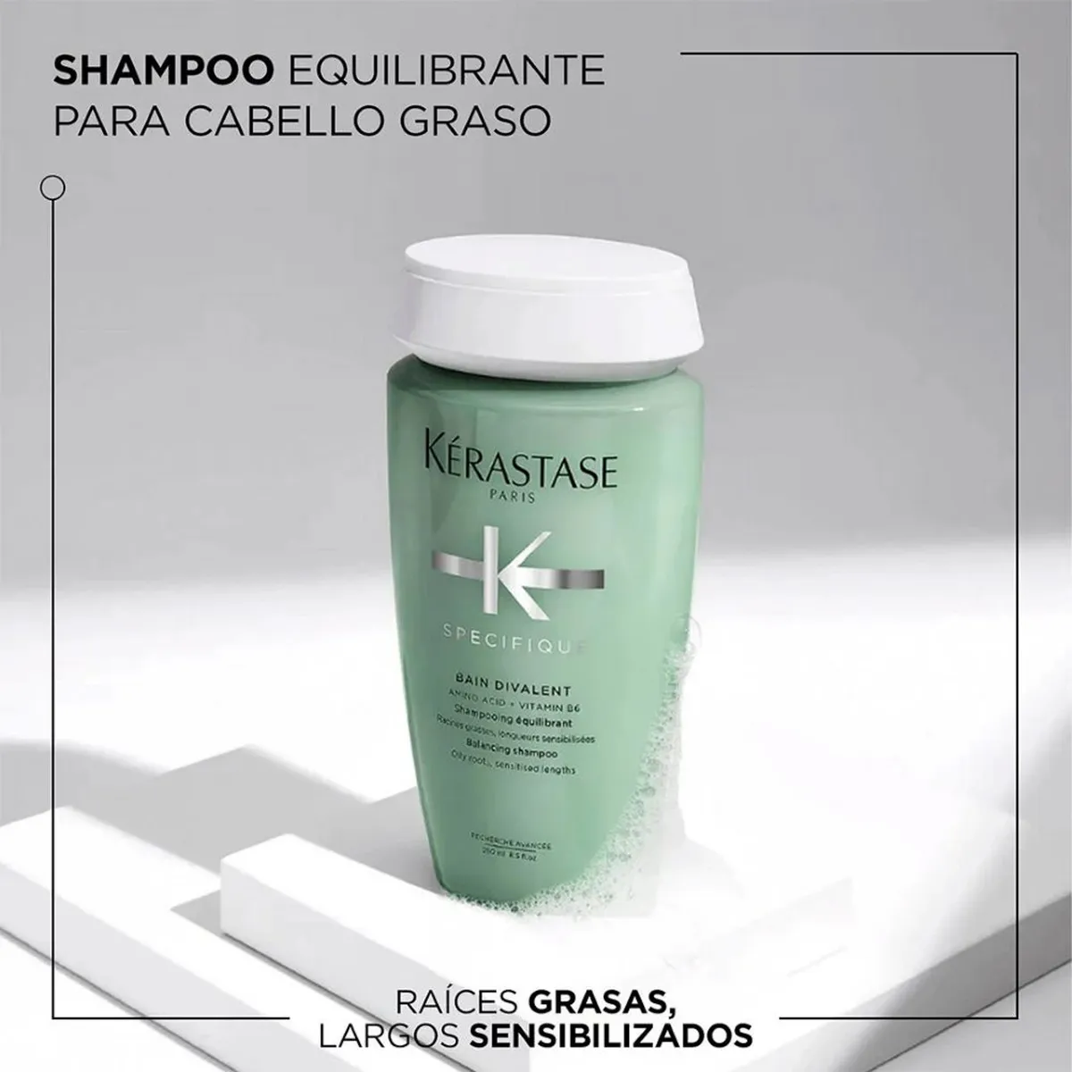 KERASTASE - Shampoo Equilibrante Cuero Cabelludo Graso Bain Divalent Specifique 500Ml Kerastase