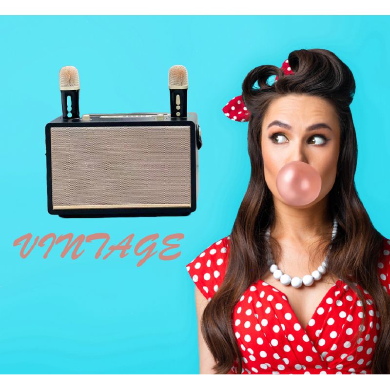 GENERICO - PARLANTE ALTAVOZ SUBWOOFER KARAOKE BLUETOOTH