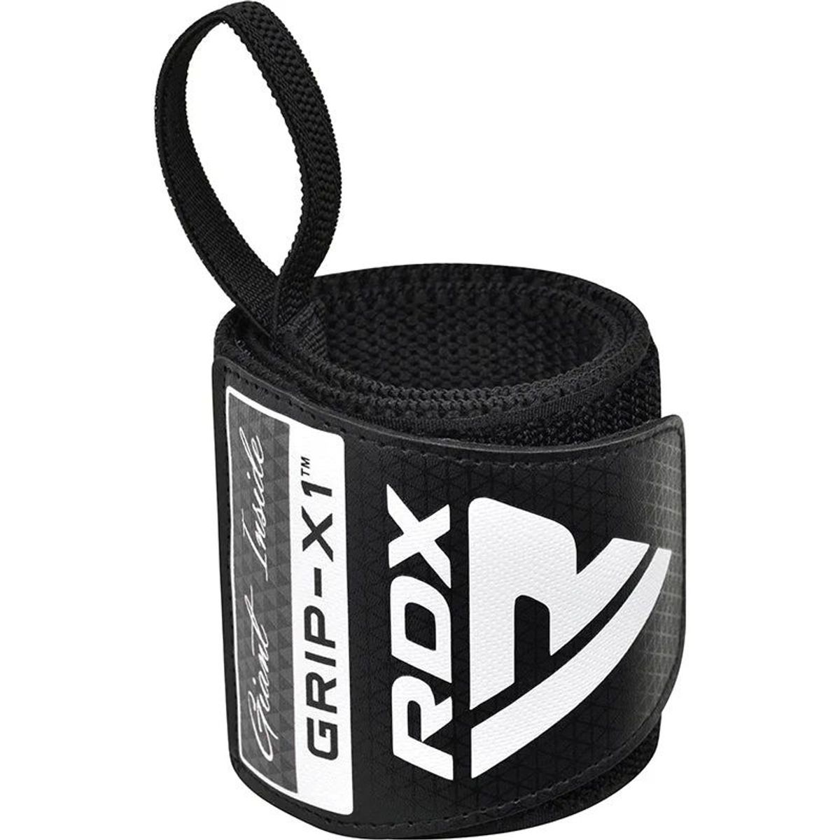 RDX - Muñequera Elasticada Para Powerlifting Rdx Pro Gris
