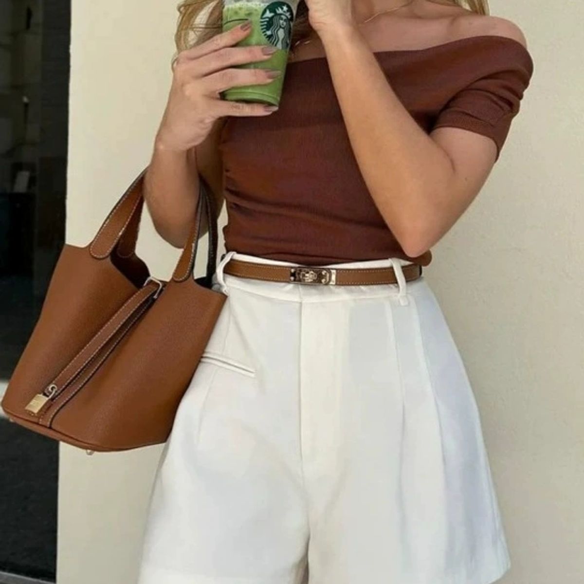 VELVET - Short Alba Cintura Alta Blanco Mujer