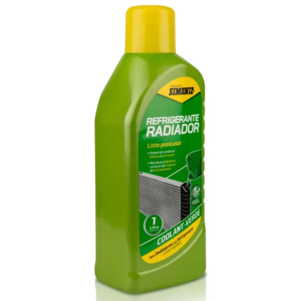 GENERICO - Refrigerante anticongelante para Radiador 50% Verde 1Lt