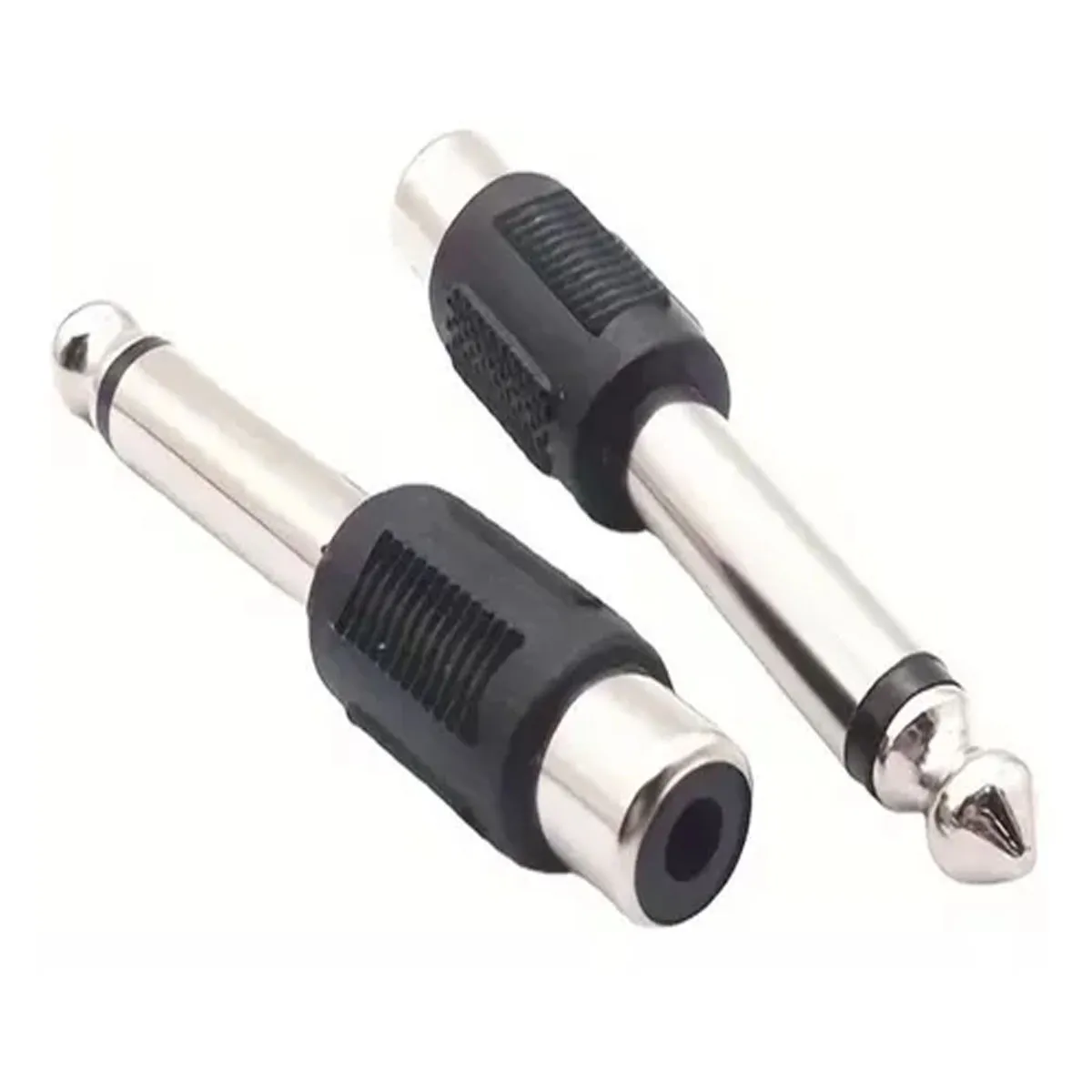 GENERICO - ADAPTADOR AUDIO 6.5 MACHO A RCA HEMBRA. MONO