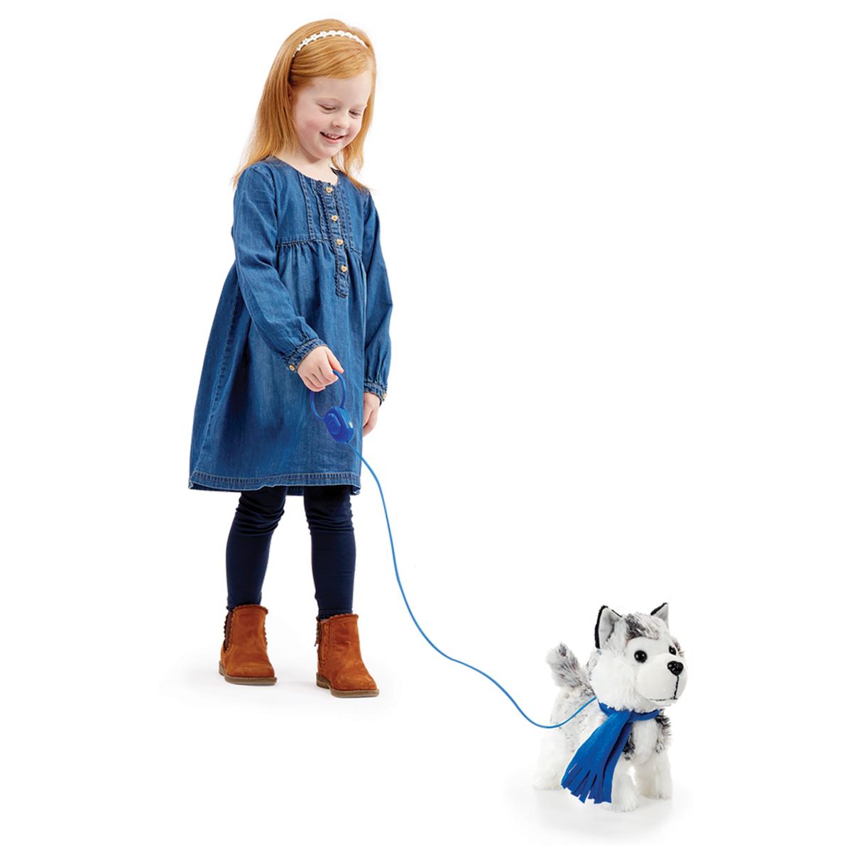 BOING TOYS - Peluche Pitter Patter Pets Husky Camina Y Ladra
