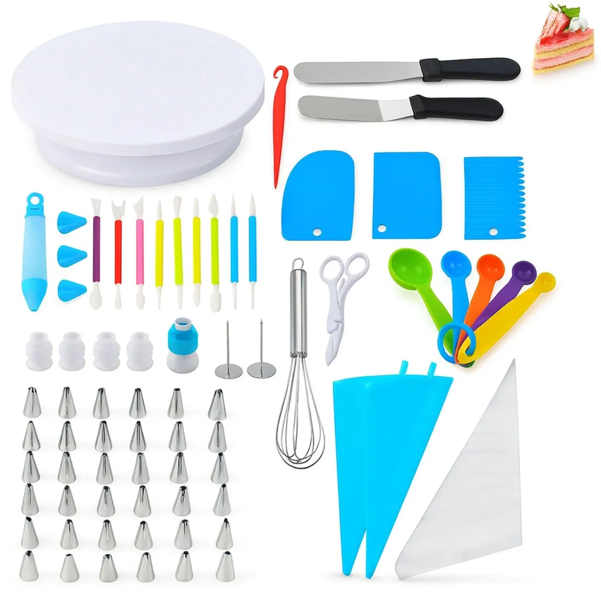 GENERICO - Kit De Repostería Para Decoración Postres 66 Piezas Multiuso