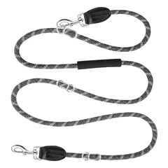 GENERICO - Correa Larga 8 En 1 Doble Extremo 3mts Perro Mascotas, Negro