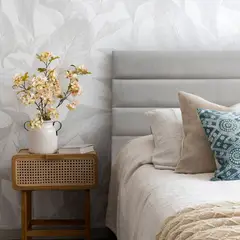 KABECEROS - RESPALDO ROLLOS - SUPER KING- VELVET COLOR GRIS CLARO