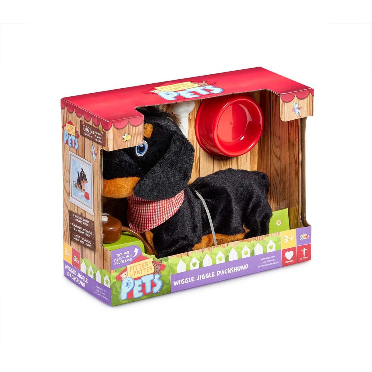 BOING TOYS - Peluche Pitter Patter Pets Salchicha Camina Y Ladra