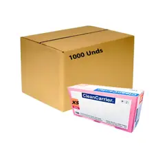 CLEANCARRIER - Guante Nitrilo Rosado Talla Xs Pack X 1000 Unidades