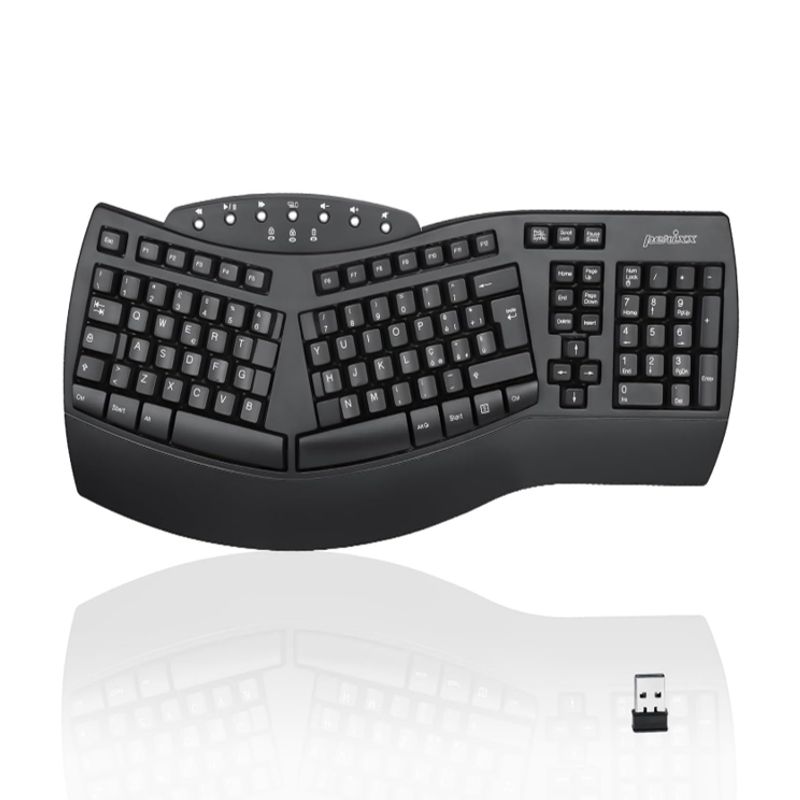 GENERICO - TECLADO Perixx Periboard-312 Teclado Ergonómico Retroiluminado OPEN BOX
