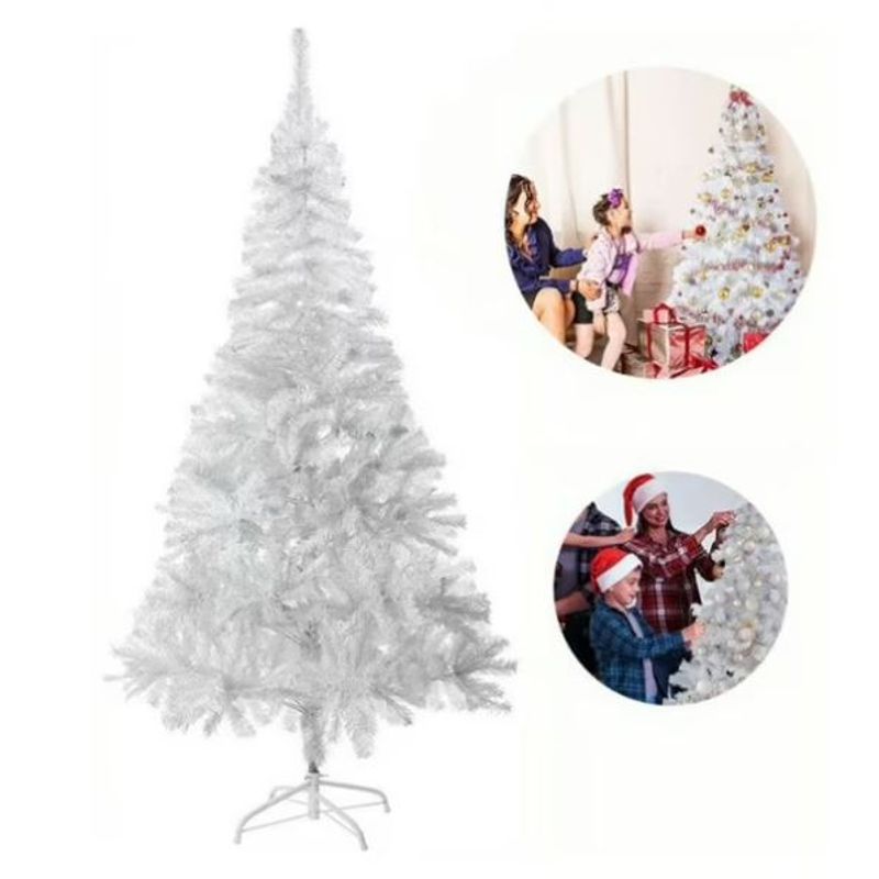 GENERICO - Árbol De Navidad Blanco 210 CM Artificial