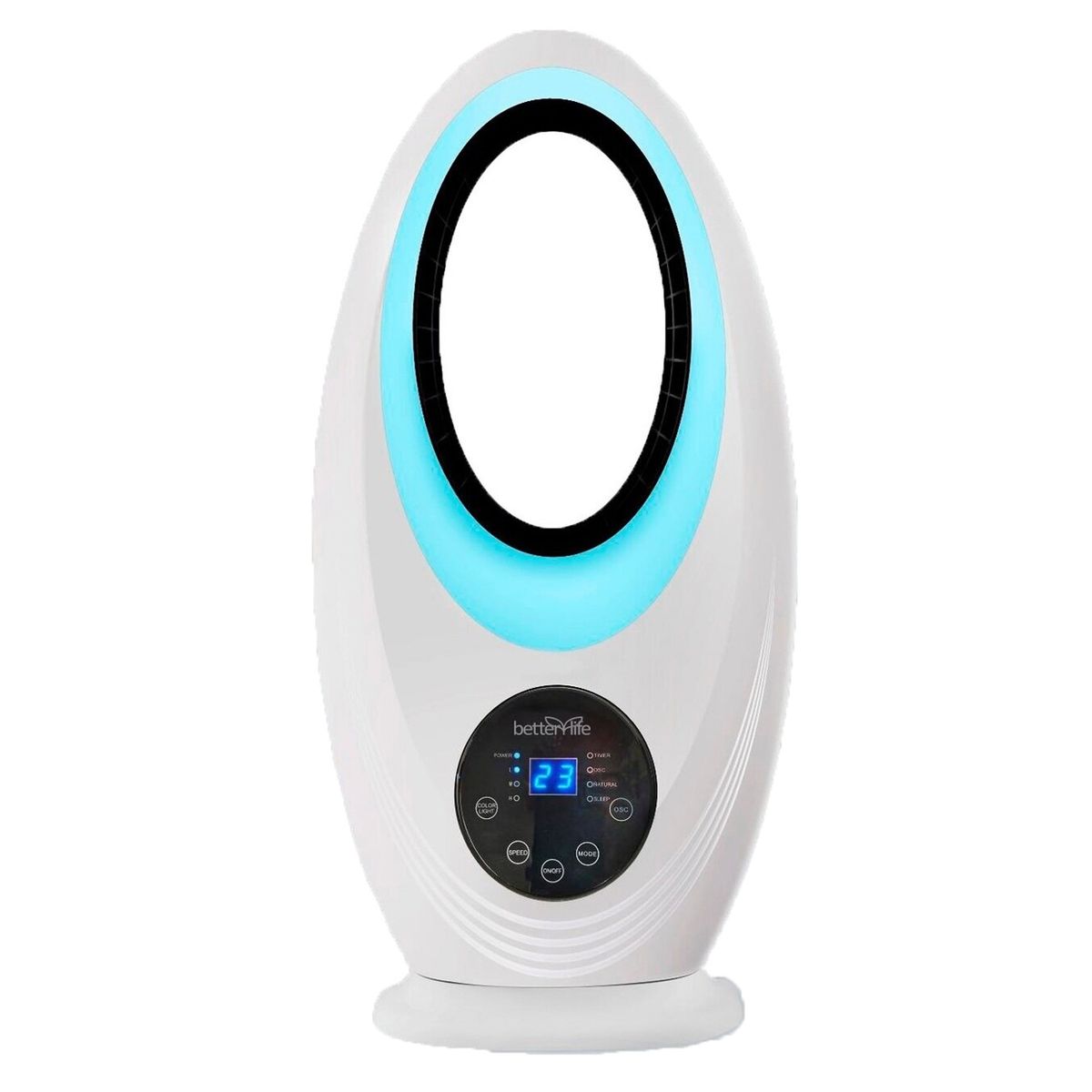 BETTERLIFE - Ventilador sin aspas con luz LED