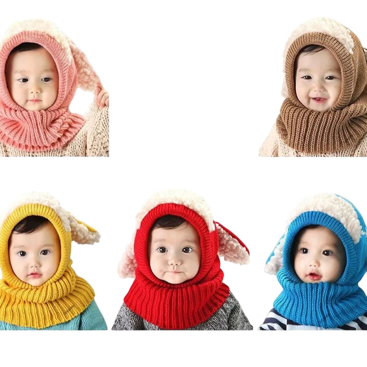 GENERICO - Proteccion Gorro Lana Con Cuello Y Orejitas