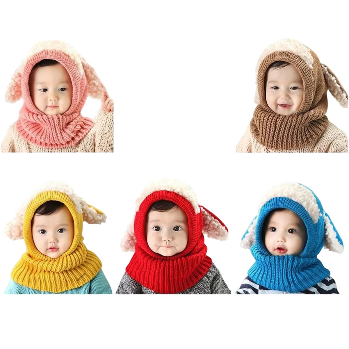 GENERICO - Proteccion Gorro Lana Con Cuello Y Orejitas