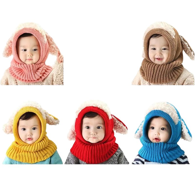 GENERICO - Proteccion Gorro Lana Con Cuello Y Orejitas