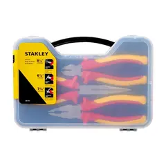 STANLEY - Juego de Alicates Aislados 1000V - 3 Piezas