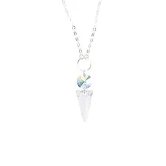 JOYAS MONTERO - Collar Mystic Plata 925 creado con cristales de Swarovski® Aurora Boreal