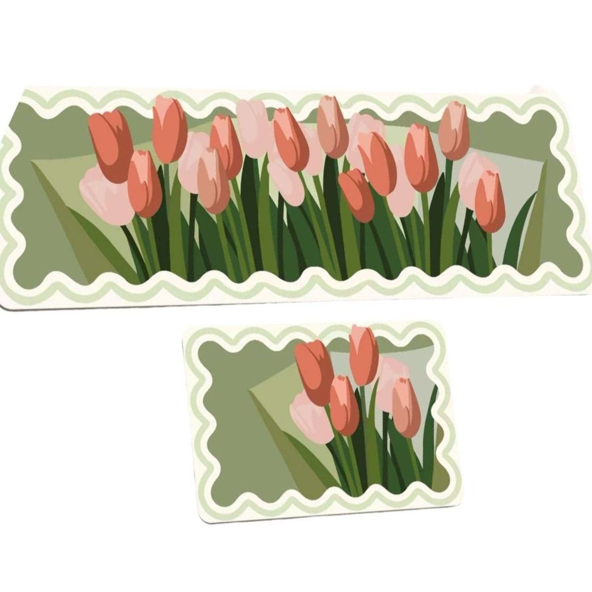 GENERICO - ALFOMBRAS DECORATIVAS ANTIDESLIZANTE FLORES