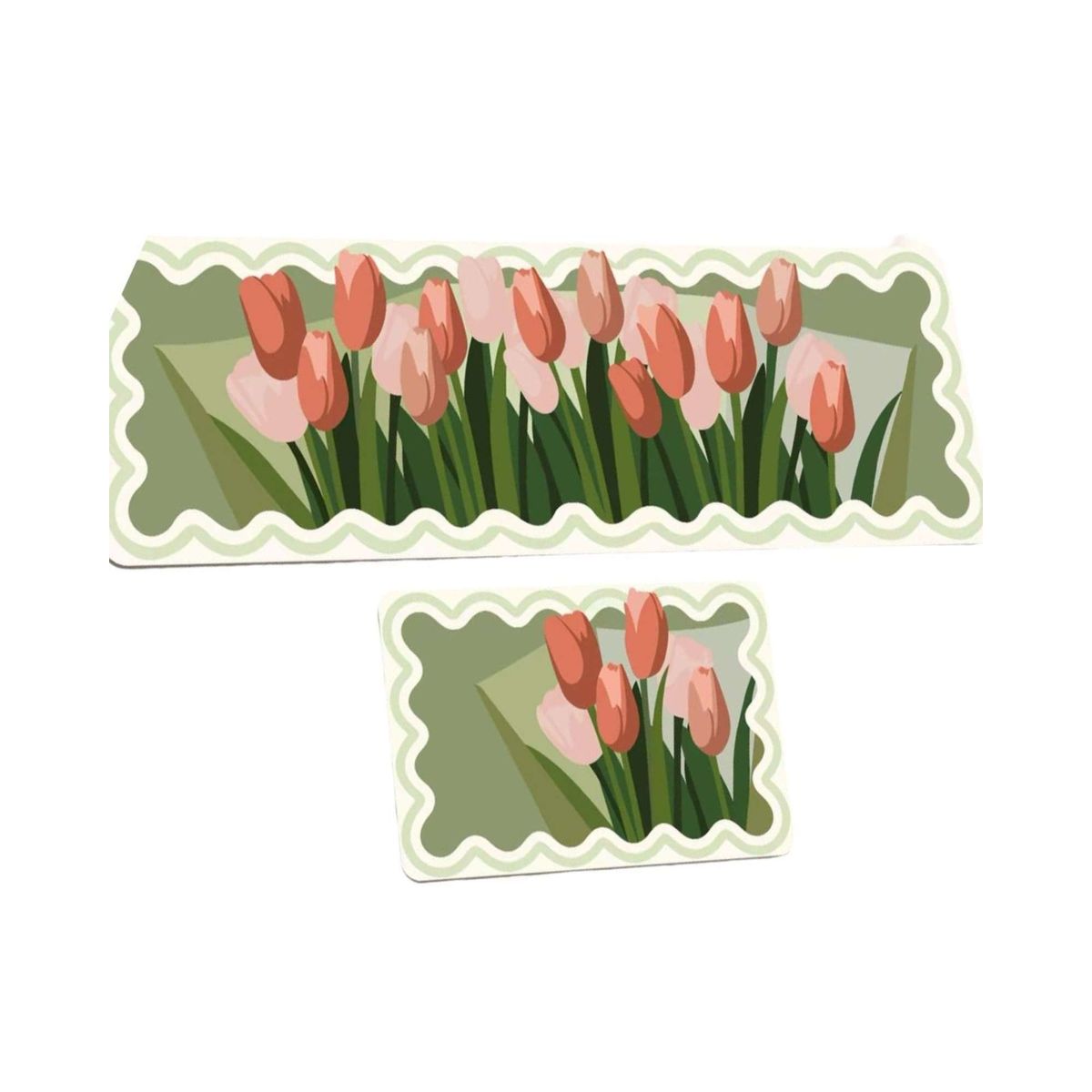 GENERICO - ALFOMBRAS DECORATIVAS ANTIDESLIZANTE FLORES