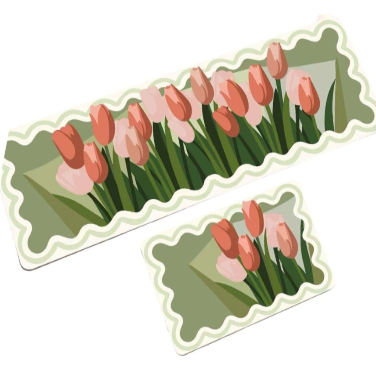 GENERICO - ALFOMBRAS DECORATIVAS ANTIDESLIZANTE FLORES