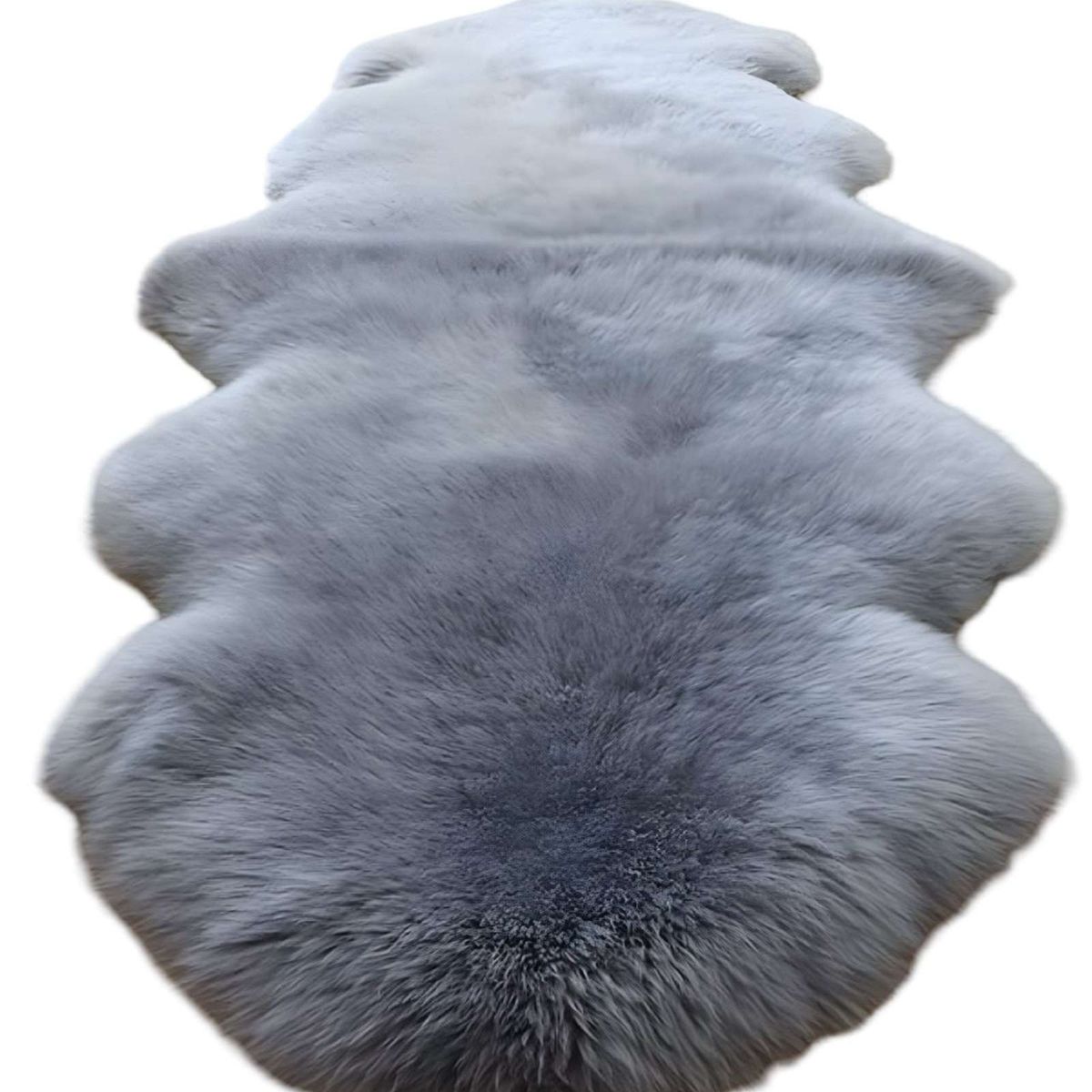 GENERICO - ALFOMBRAS DECORATIVAS IMITACION PIEL DE CONEJO GRIS