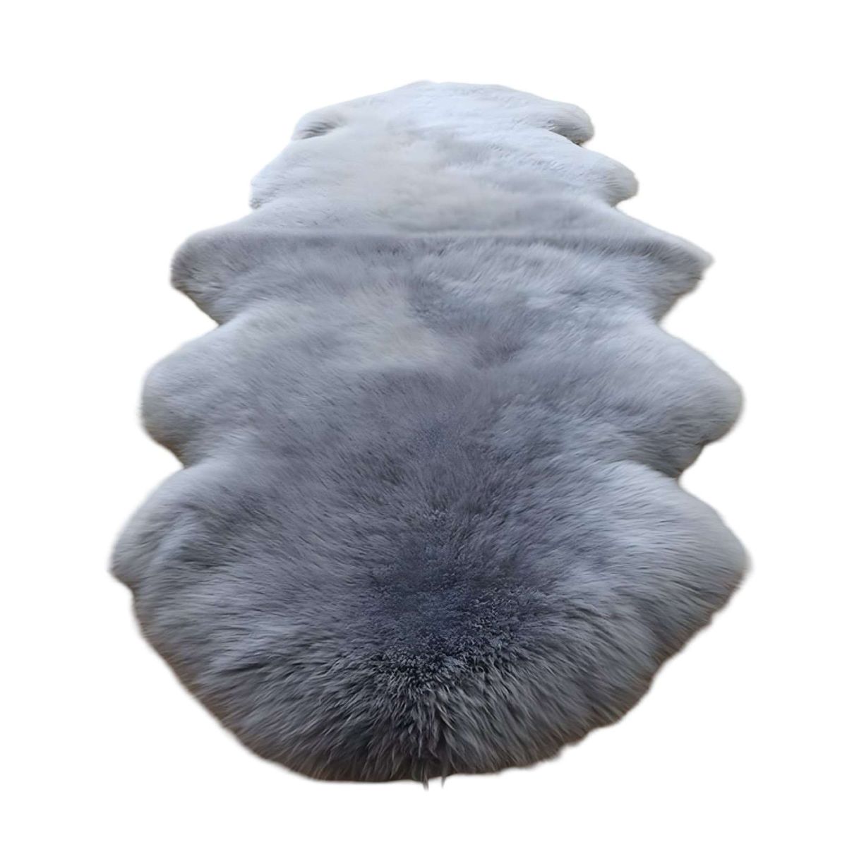 GENERICO - ALFOMBRAS DECORATIVAS IMITACION PIEL DE CONEJO GRIS