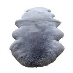 GENERICO - ALFOMBRAS DECORATIVAS IMITACION PIEL DE CONEJO GRIS