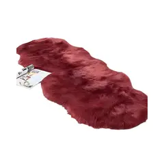GENERICO - ALFOMBRAS DECORATIVAS IMITACION PIEL DE CONEJO BURDEO