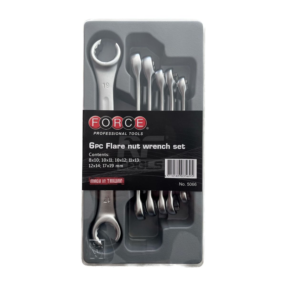 FORCE - Juego de Llaves Nipleras de 8 a 17 mm - 6 piezas