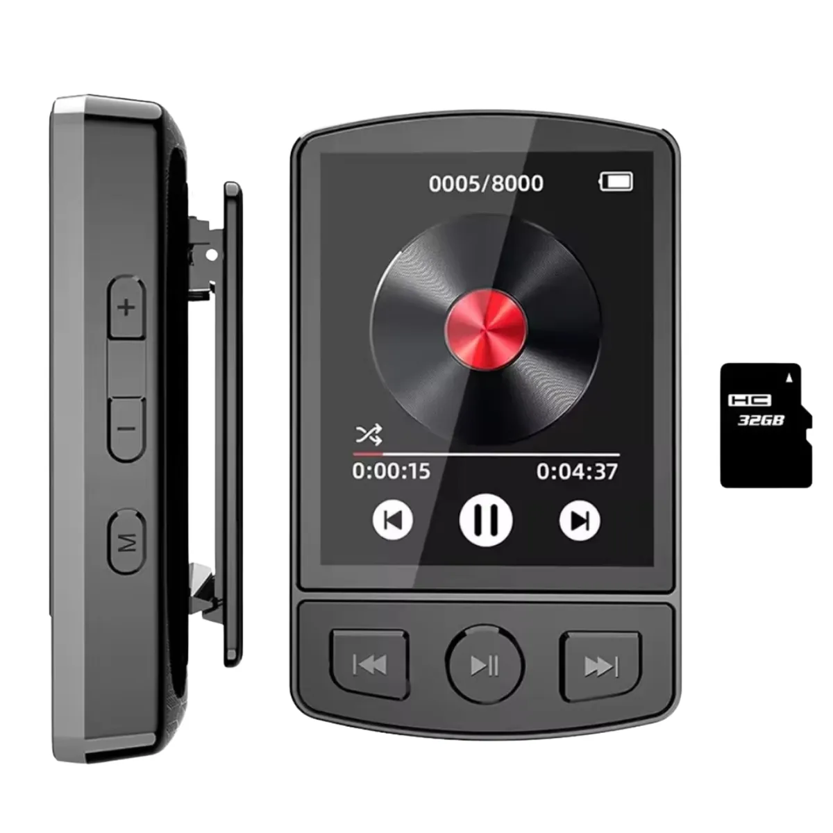 GENERICO - MP3 portátil 32GB para running gimnasio y deporte