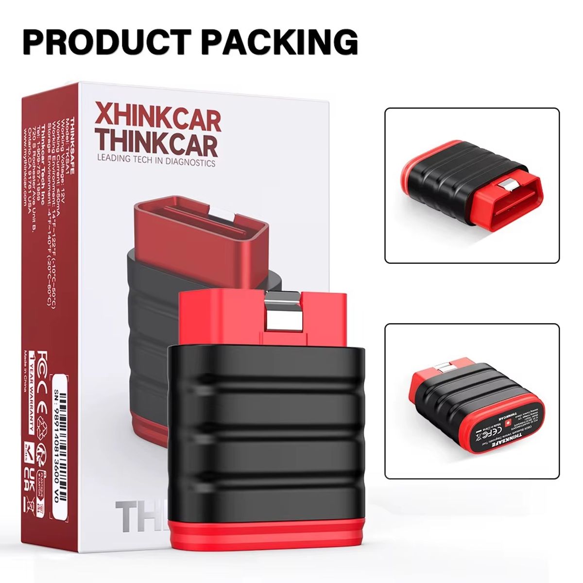 THINKCAR - Scanner Automotriz Obd2 Thinksafe Multimarca Thinkcar