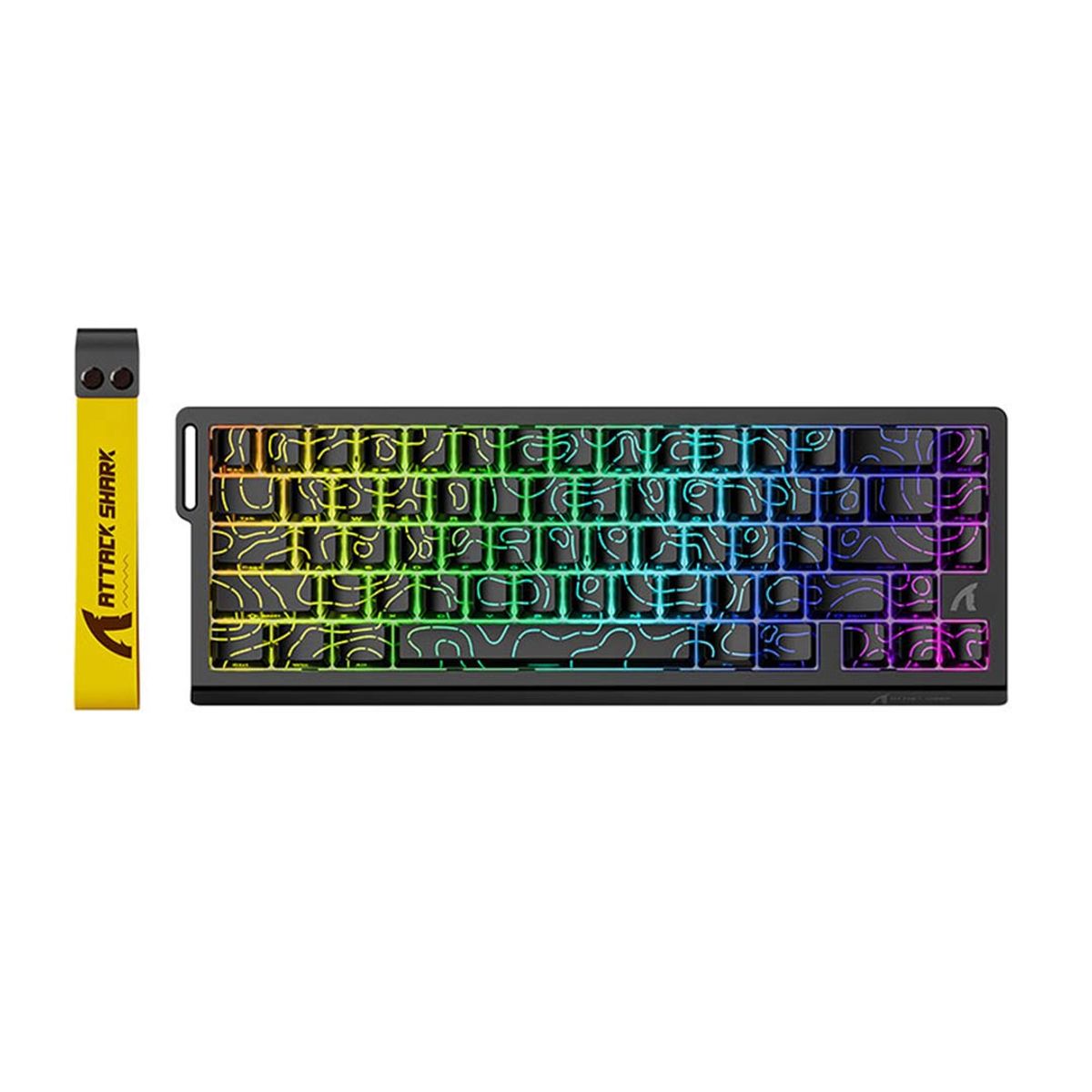 GENERICO - Teclado Attack Shark Inalámbrico X68 Pro He Magnético Negro