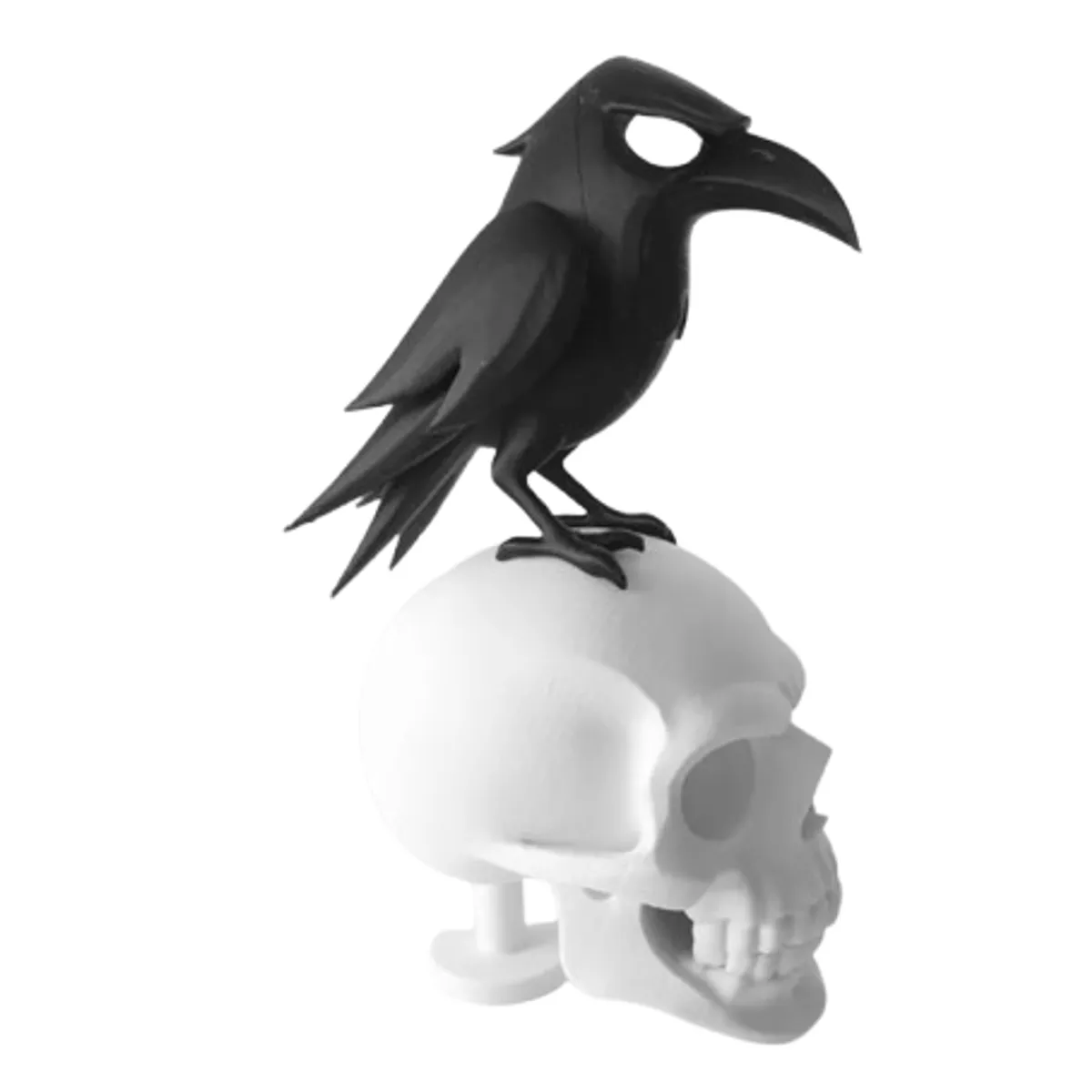 GENERICO - Decoración minimalista - Cuervo y Calavera